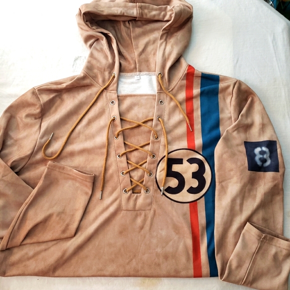 NWOT vintage look lightweight racing hoody - Picture 4 of 8